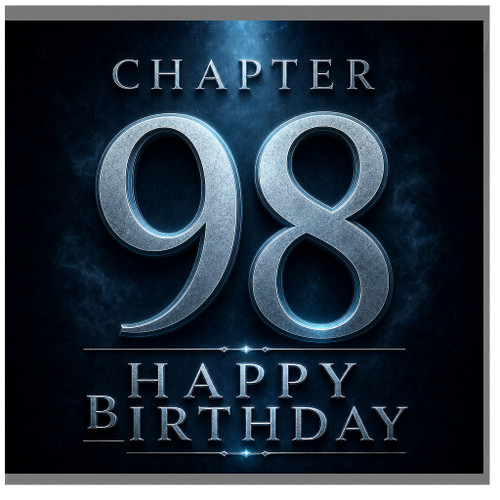 98th Birthday Card, Chapter 98 Happy Birthday Card