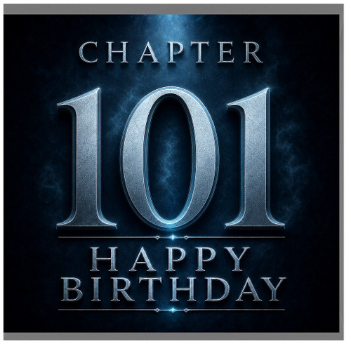 101st Birthday Card, Happy Birthday Chapter 101 Card