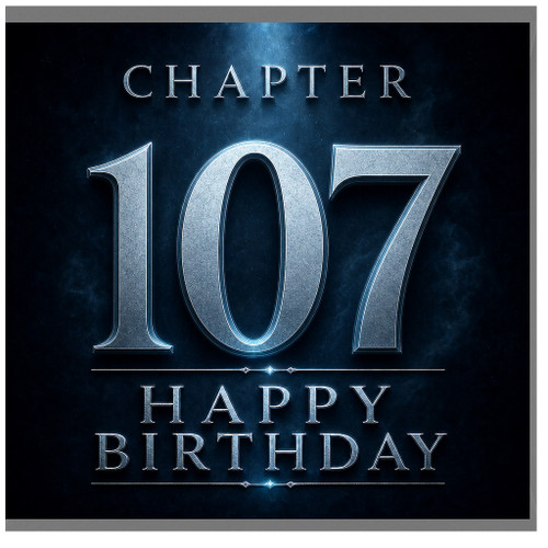 107th Birthday Card, Chapter 107 Happy Birthday Card