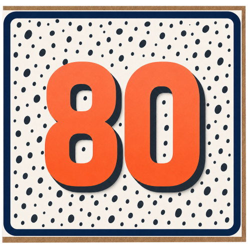 80th Birthday Card