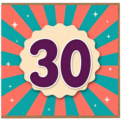 30th Birthday Card