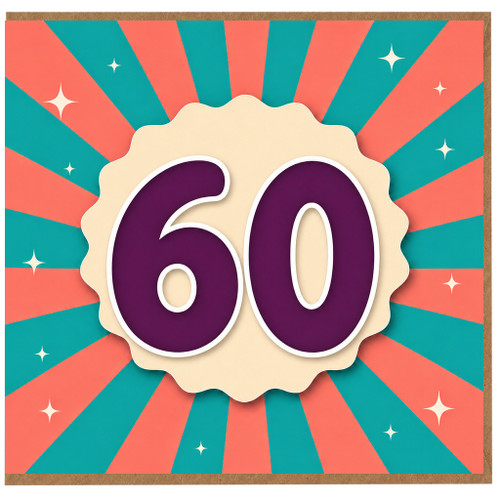 60th Birthday Card
