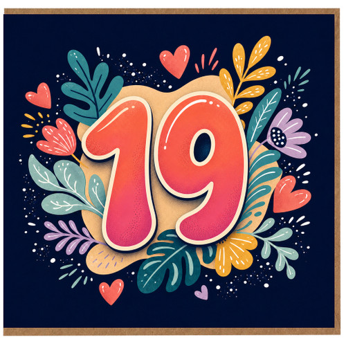 19th Birthday Card