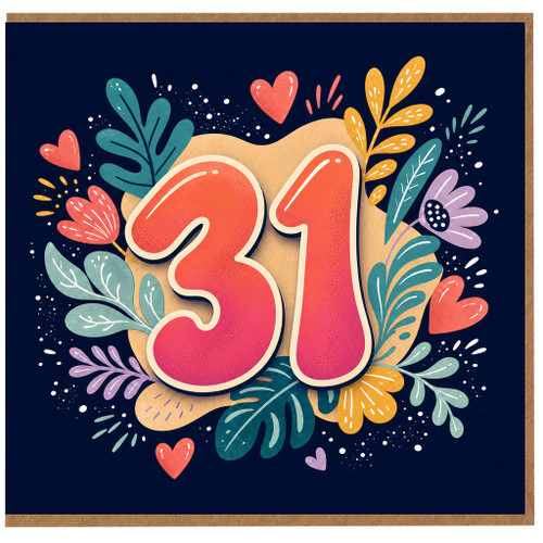 31st Birthday Card
