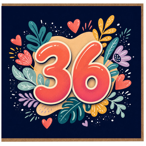 36th Birthday Card