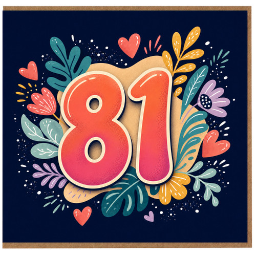 81st Birthday Card