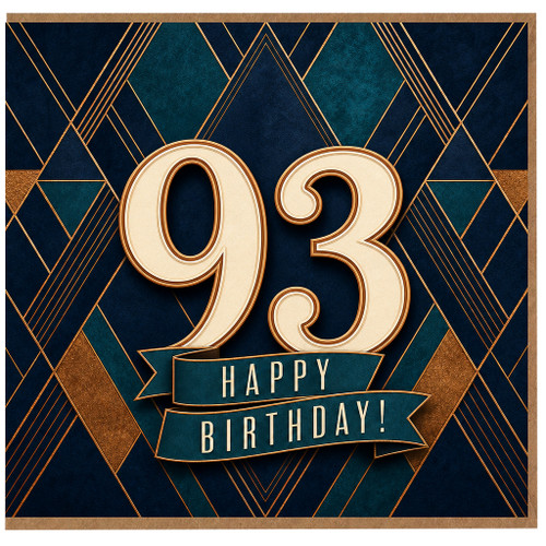 93rd Birthday Card, Happy 93rd Birthday Card