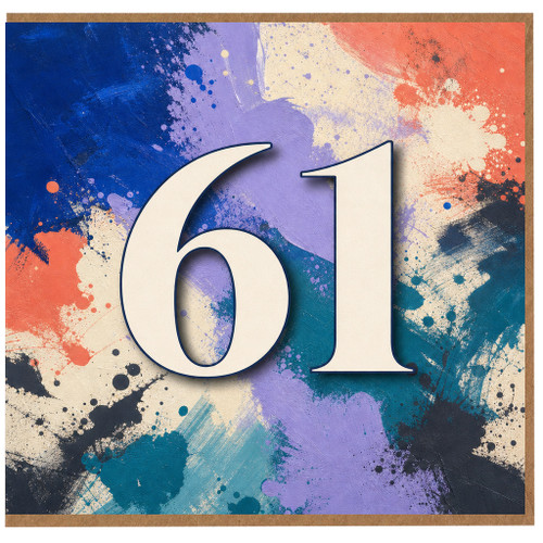 61st Birthday Card