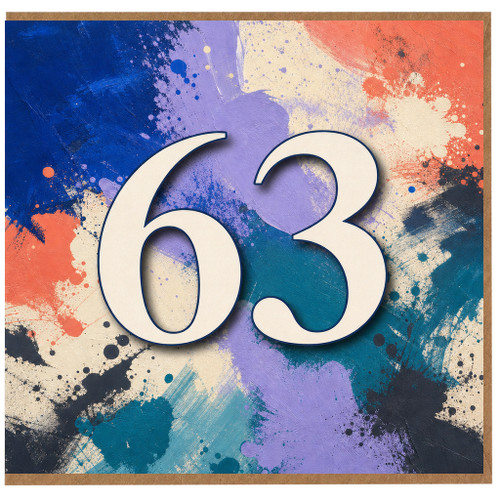 63rd Birthday Card
