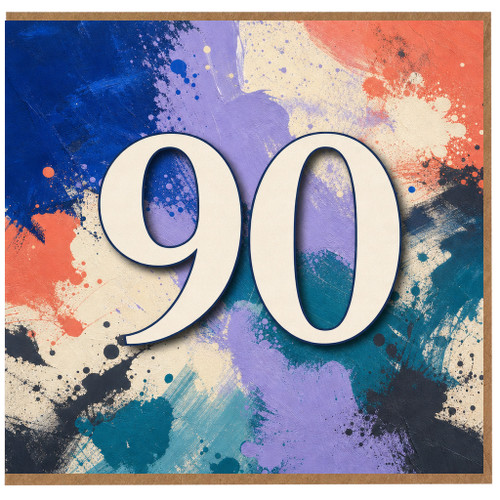90th Birthday Card