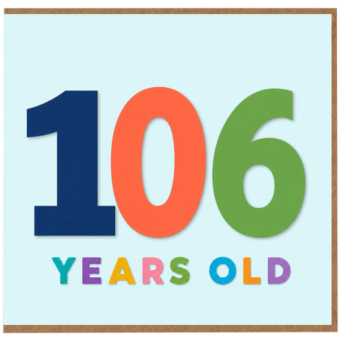 106th Birthday Card