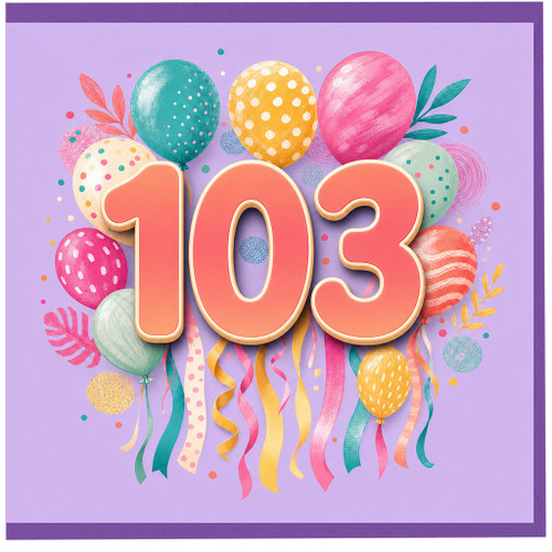 103rd Birthday Card