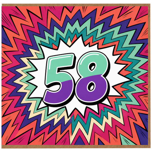 58th Birthday Card