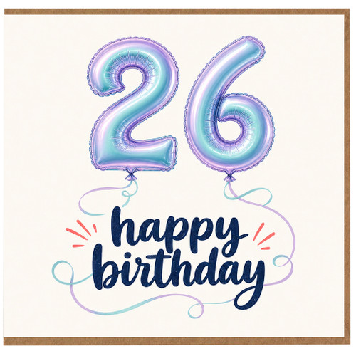 26th Birthday Card