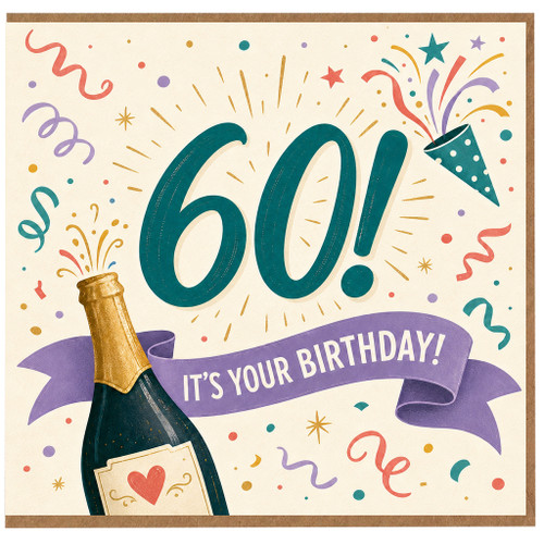 60th Birthday Card