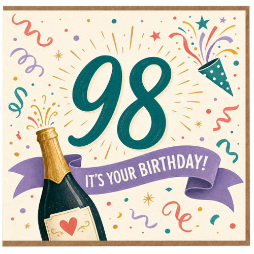 98th Birthday Card