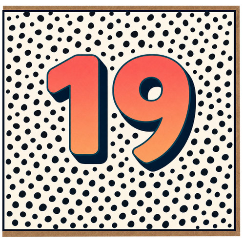 19th Birthday Card