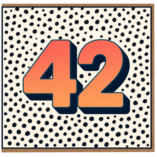 42nd Birthday Card
