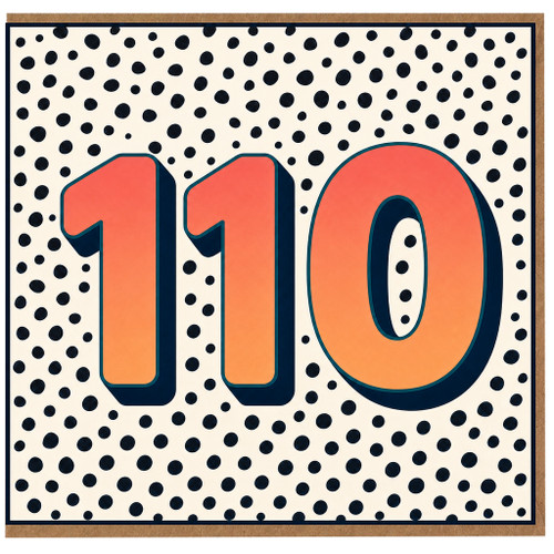 110th Birthday Card