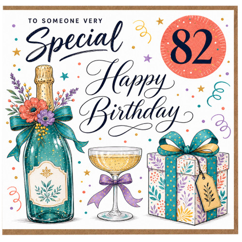 82nd Birthday Card, To Someone Very Special Happy Birthday Card