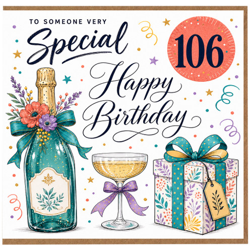106th Birthday Card, To Someone Very Special Happy Birthday Card
