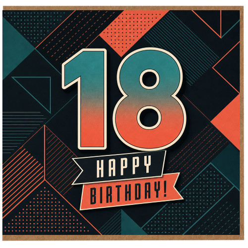 18th Birthday Card, Happy Birthday Card for Him or Her