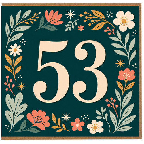 53rd Birthday Card