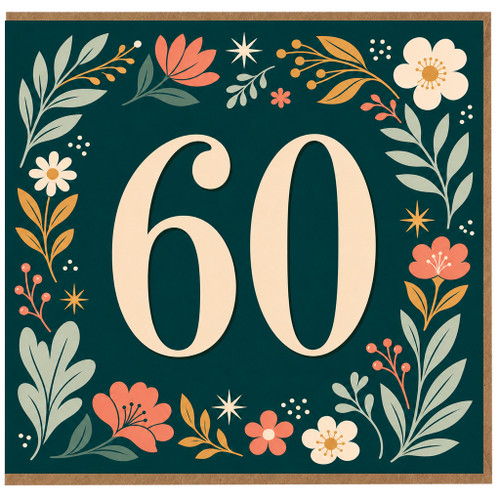 60th Birthday Card