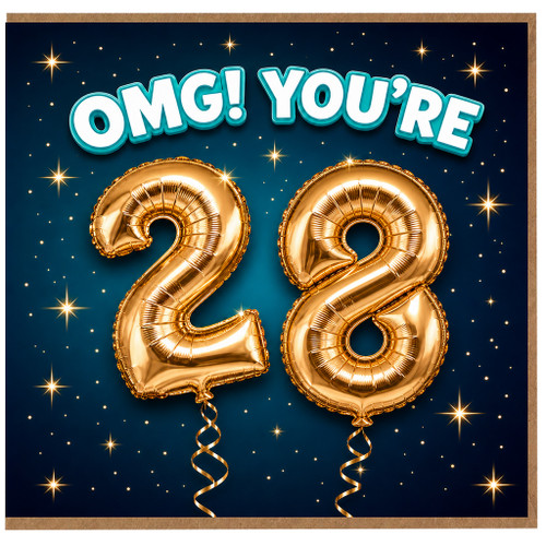 28th Birthday Card, OMG! You're 29 Birthday Card