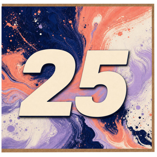 25th Birthday Card
