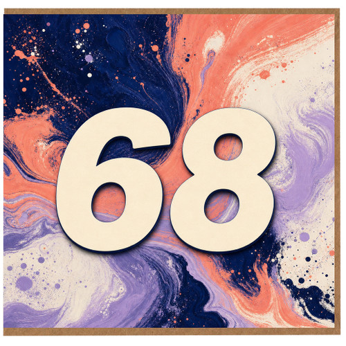 68th Birthday Card