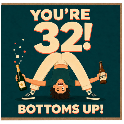 32nd Birthday Card