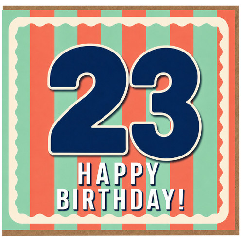 23rd Birthday Card