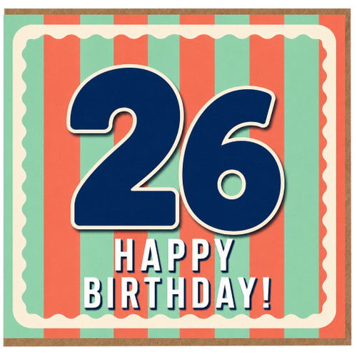 26th Birthday Card