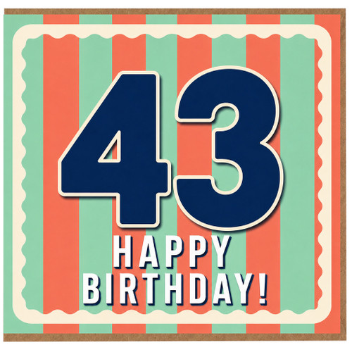 43rd Birthday Card