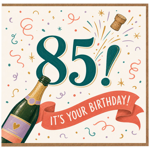 85th Birthday Card, It’s Your Birthday Celebration Card