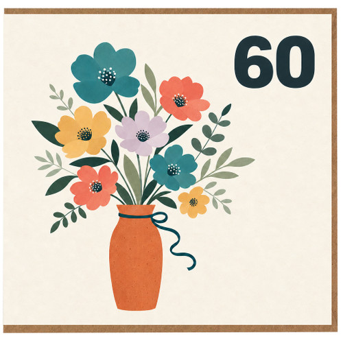 60th Birthday Card