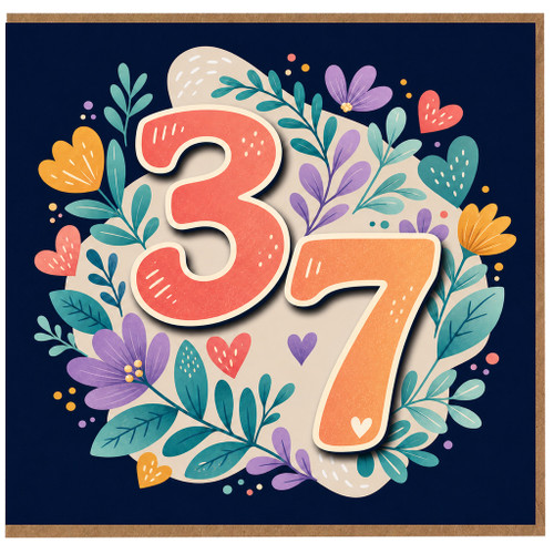 37th Birthday Card