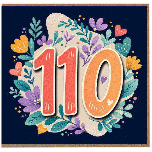 110th Birthday Card