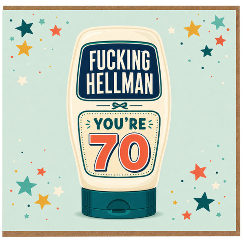 70th Birthday Card, Funny Rude 70th Birthday Card