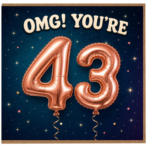 43rd Birthday Card, OMG You're 48 Card