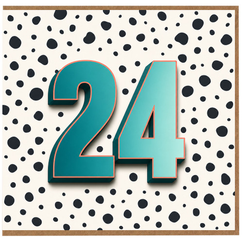 24th Birthday Card