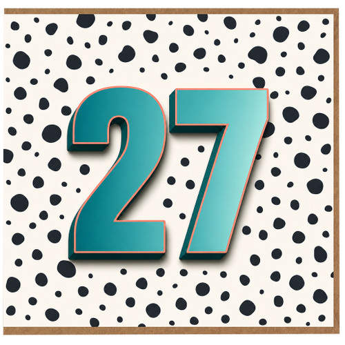 27th Birthday Card