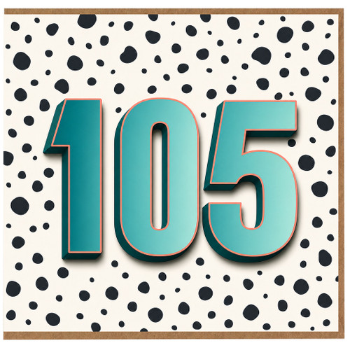 105th Birthday Card