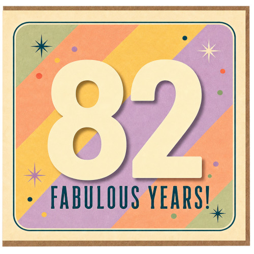 82nd Birthday Card, Fabulous Years