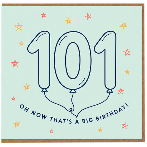 101st Birthday Card