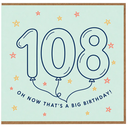 108th Birthday Card