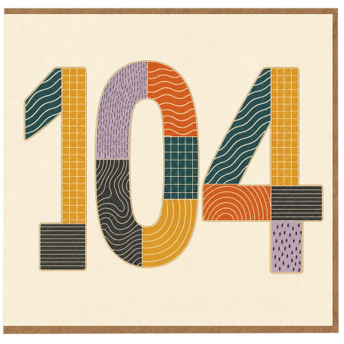 104th Birthday Card