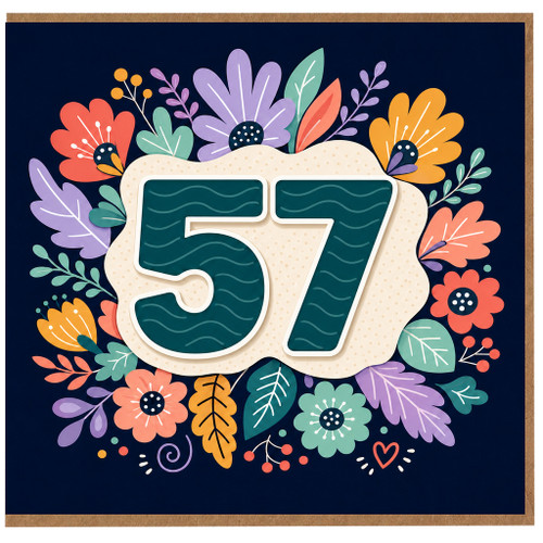 57th Birthday Card