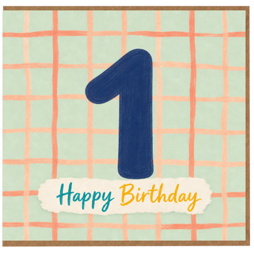 1st Birthday Card, Happy Birthday Card